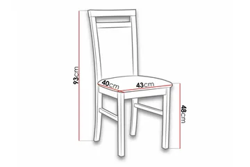 Roma Matstol - Svart - Möbler - Fåtölj & stolar - Matstol & köksstol