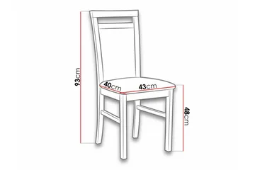 Roma Matstol - Vit - Möbler - Fåtölj & stolar - Matstol & köksstol