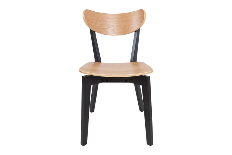 Roxby Matstol i Trä med Metallben - Svart|Beige - Möbler - Fåtölj & stolar - Matstol & köksstol