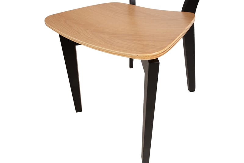 Roxby Matstol i Trä med Metallben - Svart|Beige - Möbler - Fåtölj & stolar - Matstol & köksstol