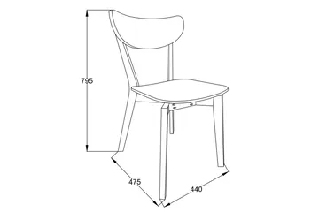 Roxby Stol Ek - Möbler - Fåtölj & stolar - Matstol & köksstol