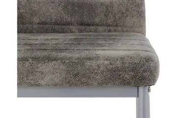 Sabie Matstol Microfiber 2-pack - Ljusgrå/Silver - Möbler - Fåtölj & stolar - Matstol & köksstol