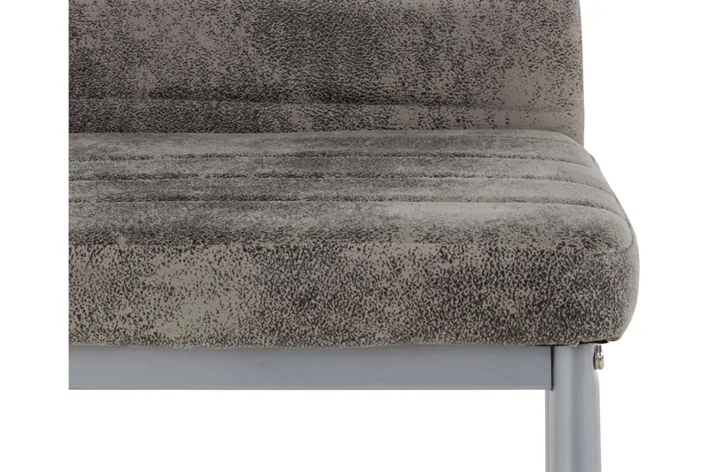 Sabie Matstol Microfiber 2-pack - Ljusgrå/Silver - Möbler - Fåtölj & stolar - Matstol & köksstol