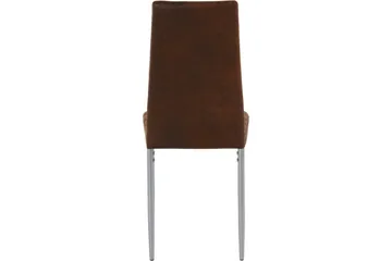 Sabie Matstol Microfiber 2-pack - Brun/Silver - Möbler - Fåtölj & stolar - Matstol & köksstol