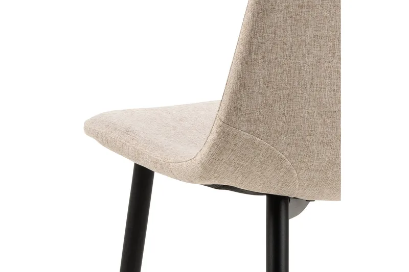 Salaman Matstol i Tyg med Metallben - Beige - Möbler - Fåtölj & stolar - Matstol & köksstol