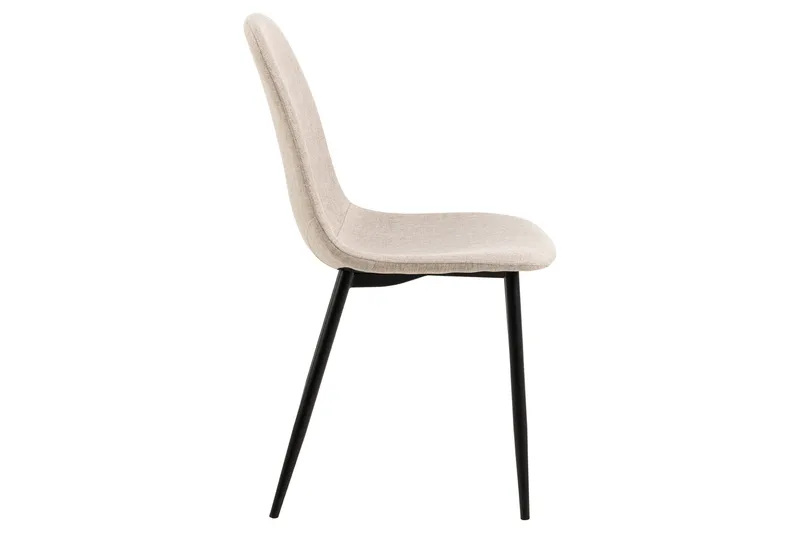 Salaman Matstol i Tyg med Metallben - Beige - Möbler - Fåtölj & stolar - Matstol & köksstol