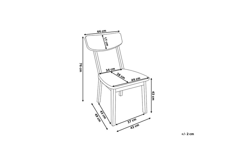 Santos Stol Set Om 2 St - Vit - Möbler - Fåtölj & stolar - Matstol & köksstol