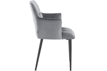 Sarielle Karmstol - Grå - Möbler - Fåtölj & stolar - Matstol & köksstol