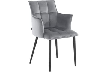 Sarielle Karmstol - Grå - Möbler - Fåtölj & stolar - Matstol & köksstol