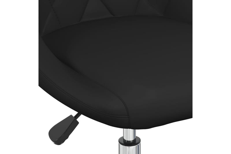 Snurrbar matstol svart konstläder - Svart - Matstol & köksstol