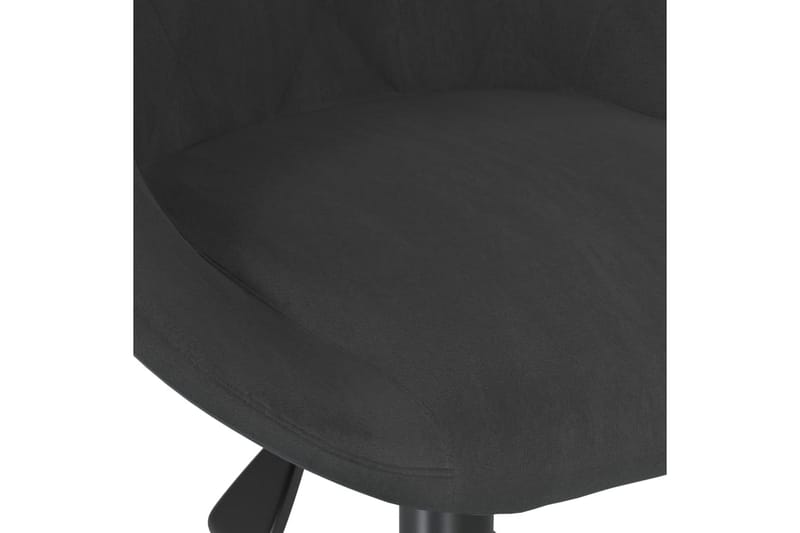 Snurrbar matstol svart sammet - Svart - Matstol & köksstol
