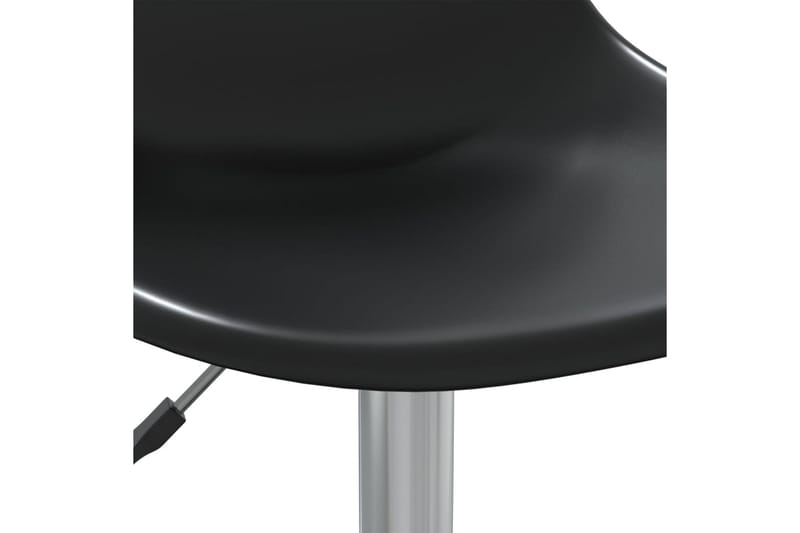 Snurrbara matstolar 2 st svart PP - Svart - Matstol & köksstol