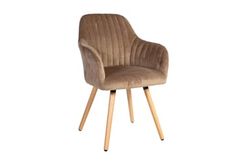Stol Ariel 58x585xh85 cm Brunt Ben Av Bok - Möbler - Fåtölj & stolar - Matstol & köksstol