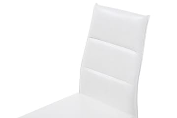 Stol Caceda 2-Pack Konstläder - Vit - Möbler - Fåtölj & stolar - Matstol & köksstol