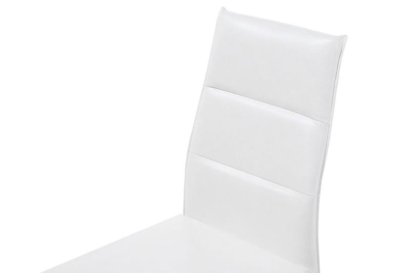 Stol Caceda 2-Pack Konstläder - Vit - Möbler - Fåtölj & stolar - Matstol & köksstol