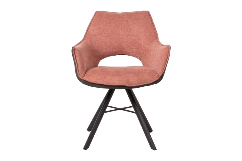 Stol Eddy - Laxröd/Mrökgrå - Möbler - Fåtölj & stolar - Matstol & köksstol