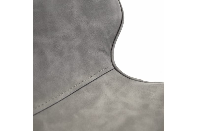 Stol Helena 50x46xh82cm Grått Imiterat Läder - Möbler - Fåtölj & stolar - Matstol & köksstol