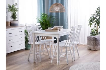 Stol Set Om 2 St Burbank - Vit - Möbler - Fåtölj & stolar - Matstol & köksstol