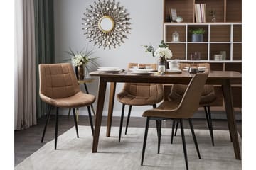 Stol Set Om 2 St Melrose - Brun - Möbler - Fåtölj & stolar - Matstol & köksstol