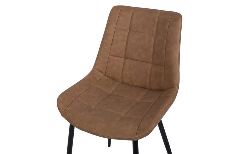Stol Set Om 2 St Melrose - Brun - Möbler - Fåtölj & stolar - Matstol & köksstol