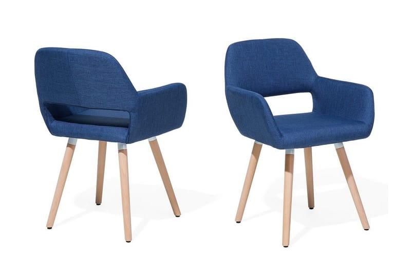 Stol Zikee 2-Pack - Blå - Möbler - Fåtölj & stolar - Matstol & köksstol