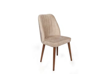 Taybah Matstol - Valnöt/Cream - Möbler - Fåtölj & stolar - Matstol & köksstol