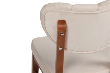 Tharol Matstol - Valnöt/Beige - Möbler - Fåtölj & stolar - Matstol & köksstol