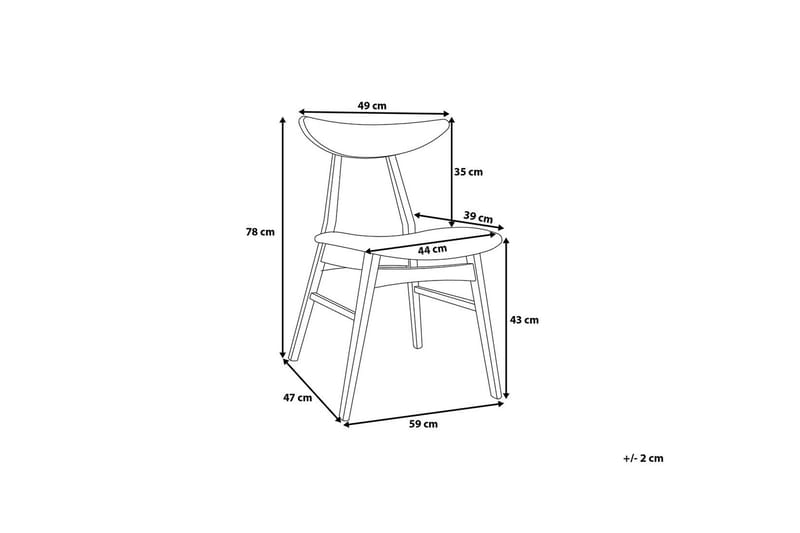 Tiadra Stol 2-Pack - Vit - Möbler - Fåtölj & stolar - Matstol & köksstol