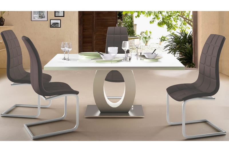 Tolna Matstol Konstläder 2-pack - Grå - Möbler - Fåtölj & stolar - Matstol & köksstol