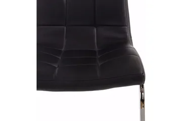 Tolna Matstol Konstläder 4-pack - Svart/Silver - Möbler - Fåtölj & stolar - Matstol & köksstol