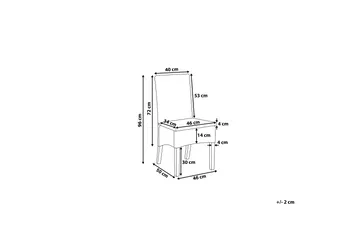 Truxall Rottingstol 2-pack - Vit - Möbler - Fåtölj & stolar - Matstol & köksstol
