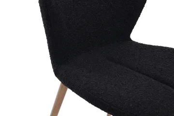 Tuktut Matstol - Svart - Möbler - Fåtölj & stolar - Matstol & köksstol