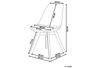 Tulunda II Sammetsstol 2-pack - Blå - Möbler - Fåtölj & stolar - Matstol & köksstol
