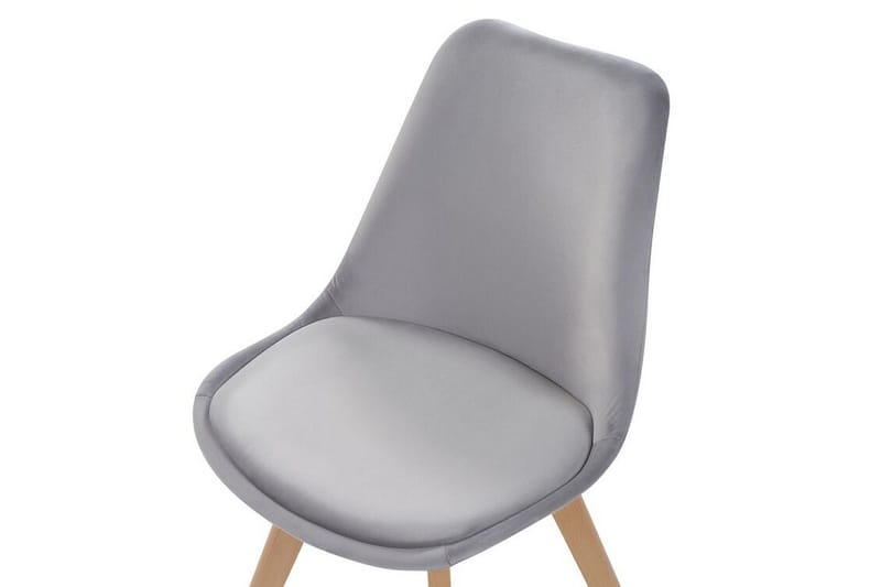 Tulunda II Sammetsstol 2-pack - Grå - Möbler - Fåtölj & stolar - Matstol & köksstol