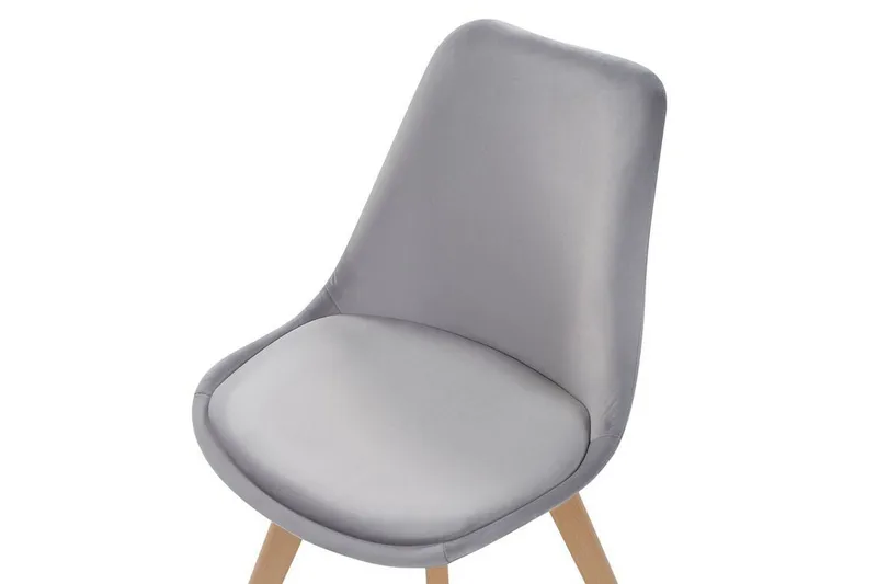 Tulunda II Sammetsstol 2-pack - Grå - Möbler - Fåtölj & stolar - Matstol & köksstol