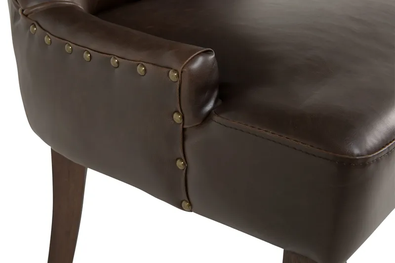 Tuva Fåtölj Konstläder - Brun - Möbler - Fåtölj & stolar - Matstol & köksstol