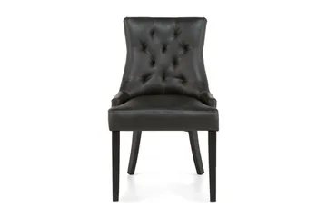 Tuva Matstol Konstläder - Svart - Möbler - Fåtölj & stolar - Matstol & köksstol