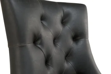 Tuva Matstol Konstläder - Svart - Möbler - Fåtölj & stolar - Matstol & köksstol