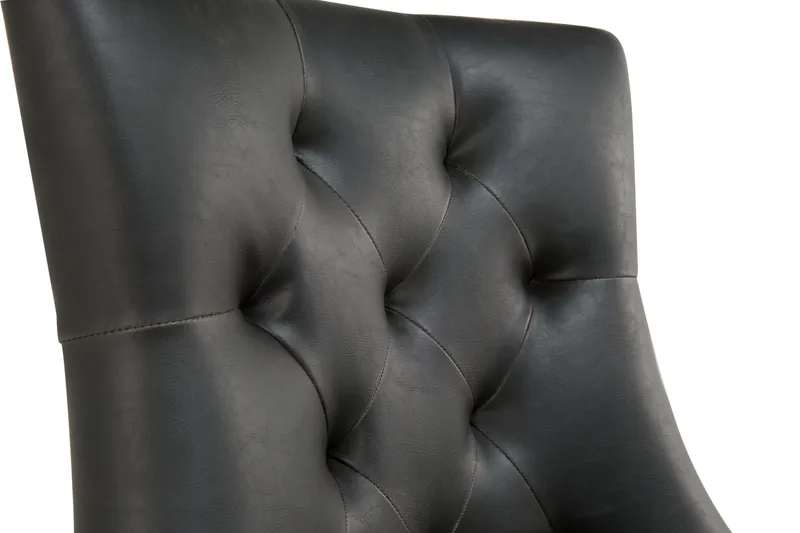 Tuva Matstol Konstläder - Svart - Möbler - Fåtölj & stolar - Matstol & köksstol