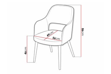 Uptown Matstol White - Möbler - Fåtölj & stolar - Matstol & köksstol