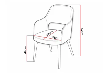 Uptown Matstol White - Möbler - Fåtölj & stolar - Matstol & köksstol