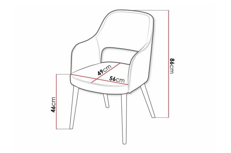 Uptown Matstol White - Möbler - Fåtölj & stolar - Matstol & köksstol