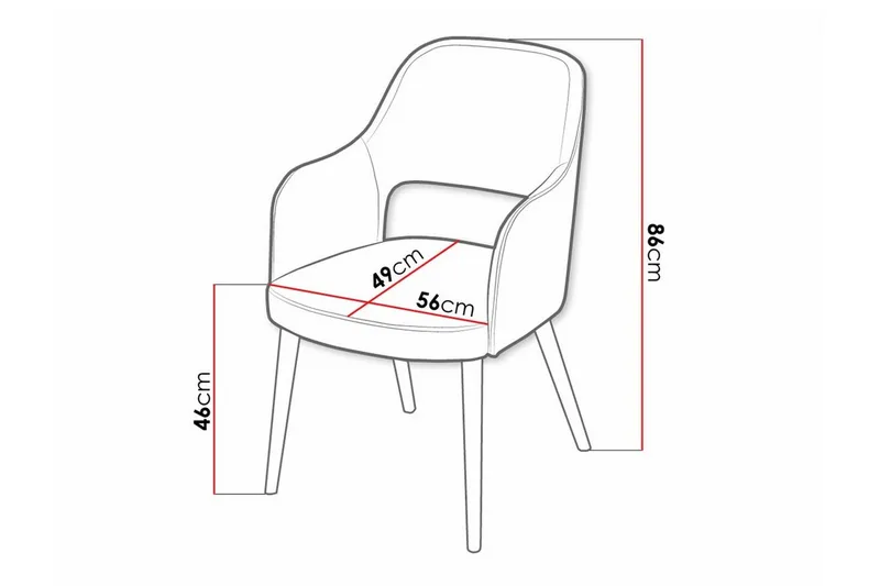 Uptown Matstol White - Möbler - Fåtölj & stolar - Matstol & köksstol