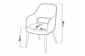 Uptown Matstol White - Möbler - Fåtölj & stolar - Matstol & köksstol