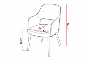 Uptown Matstol White - Möbler - Fåtölj & stolar - Matstol & köksstol