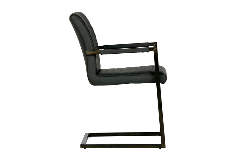 Vanco Matstol Konstläder - Antracitgrå - Möbler - Fåtölj & stolar - Matstol & köksstol