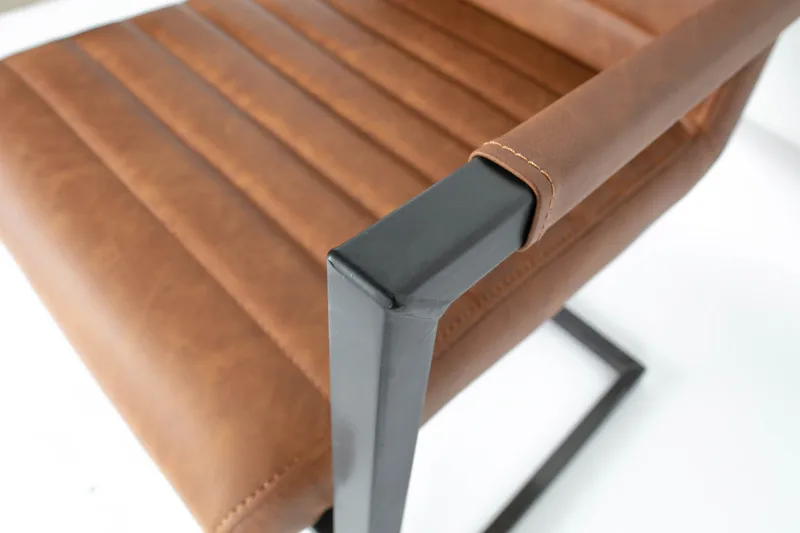 Vanco Matstol Konstläder - Cognac - Möbler - Fåtölj & stolar - Matstol & köksstol