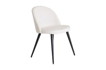 Velvet Deluxe Matstol Manchester - Svart/Beige - Möbler - Fåtölj & stolar - Matstol & köksstol