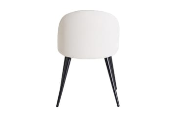 Velvet Deluxe Matstol Manchester - Svart/Beige - Möbler - Fåtölj & stolar - Matstol & köksstol
