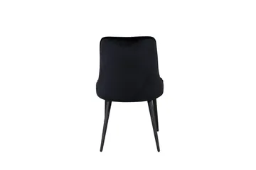 Velvet Deluxe Sammetstol - Svart/Svart - Möbler - Fåtölj & stolar - Matstol & köksstol